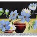 Sticker cu vaze de flori, D396